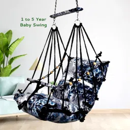 Cotton Swing Chair For Baby's Children Folding & Washable 1 To 5 Years Swings-image-65