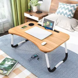 Foldable laptop table brown Wood Portable Laptop Table-image-24