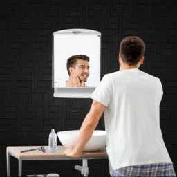 Saffire Grooming Items Storage Organiser With Shaving Bathroom Mirror-image-25
