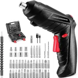 Cordless Screwdriver Kit| 47 in 1 Electric Bits Set Rechargeable Screw Gun | Standard Screwdriver-picture-15