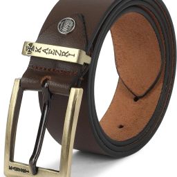 Men Brown Genuine Leather Belt-image-81