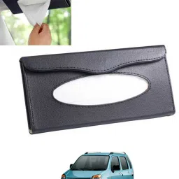 Universal Leatherite Rectangle Black Tissue Box For Car/office/Home-304 Vehicle Tissue Dispenser-image-70