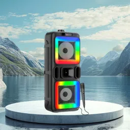 GUGGU DJ Box 40W Bluetooth Speaker with FM Radio, Mic & RGB Light Party SpeakerQA246 40 W Bluetooth Party Speaker-21