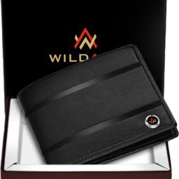 Men Casual, Evening/Party, Formal, Travel, Trendy Black Artificial Leather Wallet-image-3