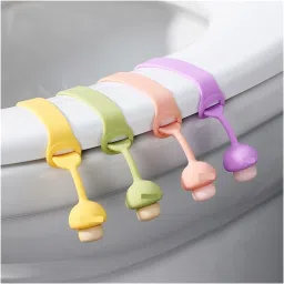 Toilet Seat Handle Lifter Household Toilet Handle (Pack Of 4) Custom Fit Toilet Seat Lid Lock-image-17