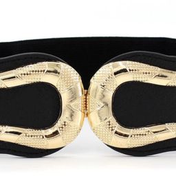 Women Casual, Evening, Party, Formal Black Fabric Belt-image-6