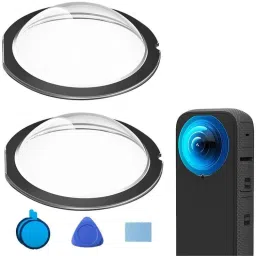 PULUZ Lens Guards Protector for Insta 360 One X3 HD Protective Shell Case Lens Cap-47