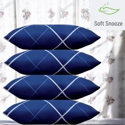 Soft Luxury Microfibre Abstract Sleeping Pillow Pack of 4-image-3