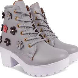 Shoes for Girls Women Or Ladies Casual Heel Sneakers For Girls Stylish New Model , Latest Design, Stylish High Heel Ankle Boots For Ladies Party Wear Trendy Boots For Women-image-36