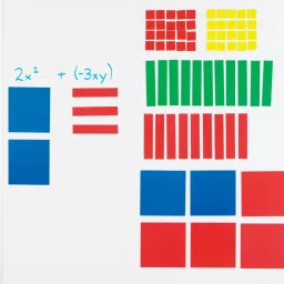 Algebra tiles set mathematics kit manipulatives learning resources kit,115 pcs-30