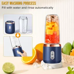 maanyratt fashion Portable Juicer Blender 40W Juicer Mixer Grinder (Portable Juicer | 2 Jars) Mixer Juicer Jar image 5