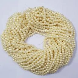 moti (Off-White) (6 mm)1200 PCS Pearl, Crafts Artificial Pearl Beads-11