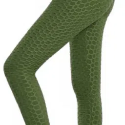 Self Design Women Green Tights-image-77