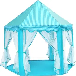 babygo Kids Prince Princess Castle Theme Play Tent with Mosquito Net blue-picture-7