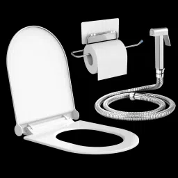 Polypropylene, Brass, Stainless Steel Toilet Seat Cover-image-16