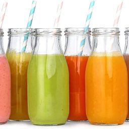 rutvihk (Pack of 4) Mason Jar 300 ML with Reusable Straw with Airtight Twist Lid Glass Set Water/Juice Glass image 4