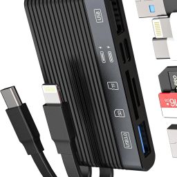 Tobo 6-in-1 Multi-Ports Memory Card Reader with SD/TF Card USB 3.0 Adapter TD-1384TC Card Reader-image-40