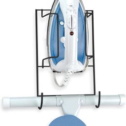 Iron Stand and Ironing Board Storage Organizer Hooks Heat Resistant Wall Rack Ironing Board-image-54