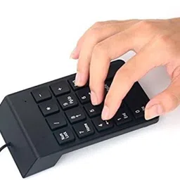 D25 USB Numeric Keypad Portable Slim Mini Number Pad or Laptop Desktop Computer PC Wired USB Handheld Multi-device Keyboard Compatible with Desktop, Laptop, Mac Easy to Use,Plug and Play,Quick, Comfy Durable body image 2