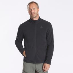 Men’s mountain hiking fleece jacket MH100 - Full Zip - Black-image-26