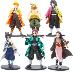 New DEMON SLAYER 6 Figures Anime Show Piece Movie PVC Models-34