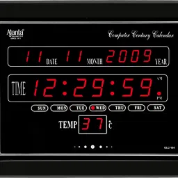Digital 29.6 cm X 30.1 cm Wall Clock-12