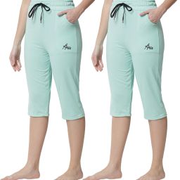 Women Blue Capri-image-22