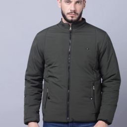 Men Solid Quilted Jacket-image-47