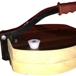 Cold Wooden Monolith (Akhand) Roti Papad Paratha Maker With Sunmica Manual Dough Press-14