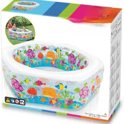 Wet Set 56493 Ep 76" Ocean Reef Inflatable Pool With Pump Inflatable Swimming Pool-43