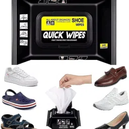 Qiyang sales 1 Packs of 80 - Portable Sneakers Cleaner Shoe Wipes(2 Psc) Cleaner-image-29