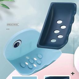 (PACK OF 2)Fish Shape Cute Adhesive Waterproof Wall Mounted Soap Dish-image-58
