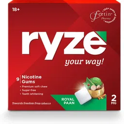 ryze Nicotine Gum 2mg Royal Paan (270 Gums) Smoking Cessations Smoking Cessations-picture-32