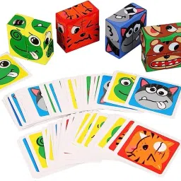 Expressions Cube Matching Block Puzzles Cubes Toys for4+ Years Old Boys & Girls-image-61