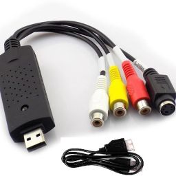 AVB TV-out Cable Special USB 2.0 Easycap Easier Cap 4 Channel DC60-008 Tv Dvd Vhs Video Adapter Capture Card Audio Av Capture Support Windows Xp/7/Vista 32 Win 10- Video And Audio Capturing Device directly from TV-15