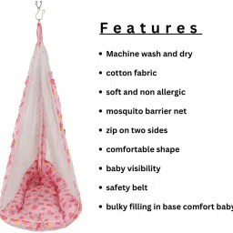 kian BABY PREMIUM NET SWING CRADLE WITH WINDOW HANGER image 3