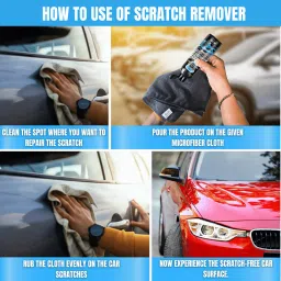 groommm Car Shampoo 250 ml & Car Scratch Remover 250 ml, With Microfiber Cloth Combo image 4