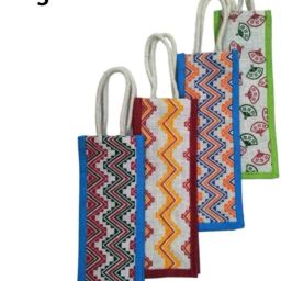 Assorted Jute Bag For Wine /Water Bottle Gift Bag/Bottle Carry Bag Pack Of 5-image-79