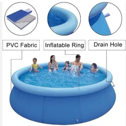 tiny tales Intex (IND*98) 8FT Easy Set Pool With Free Pump Inflatable Swimming Pool image 2