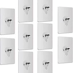 (PACK OF 10)Multipurpose use bathroom and kitchen storage hook Hook 10-image-90