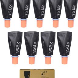 canoff 158X Toner Powder Reload Kit for HP LaserJet 1005w,1020w,MFP2606sdw,1020 (9Pcs) Black Ink Bottle-image-66