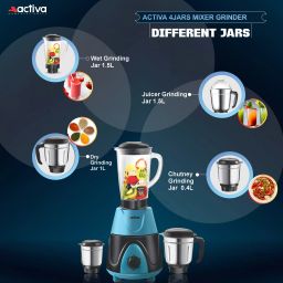 activa 4 JARS 1000 W Juicer Mixer Grinder image 3