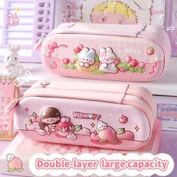 Trending & Popular 2 Layer Stationery Storage Case In Quality Material in Famous Carton Print For Kids With More Storage Space in Bright Colors Cases RP1151(30) Art EVA Pencil Box-19