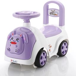 Hoppy Rideon Car for Kids with Music LED Lights Backrest,Storage & Big Wheels-17