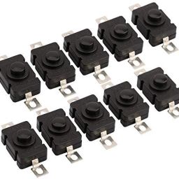 10PCS Self Locking Switch, DC 260V 1.5 A Tactile Switch 2Pin On Off Push Button Electronic Components Electronic Hobby Kit-image-66