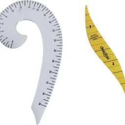 French Curve and Arm Hole Curve Scale for Sleeve Pattern Template Drafting Kit-image-5