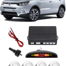 GS503 Silver Car Reverse Parking Sensor with LED Display 4 Sensor G503 Parking Sensor-picture-1