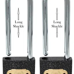 CL 0323 40mm Small Cast Iron Pincylindrical Lock, Brass and Metallic (Pack of 2) Padlock-17