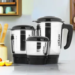 Stainless Steel Mixer Grinder Jar Set Blending 1.2L Grinding 0.8L Chutney 0.4L Mixer Juicer Jar-picture-24