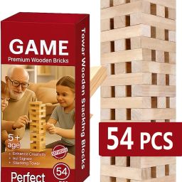 Jenga Wooden Puzzle Blocks | Classic Family Game for 2+ Players-image-59